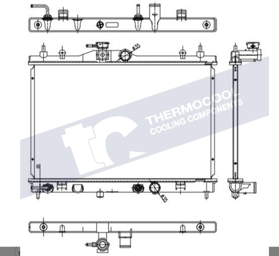 NISSAN TIDA HR16 RADIATOR AUTOMATIC 2006-2014